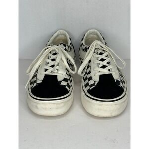 Vans Bold NI Checkerboard Black White Sneakers Y2K Mens 9 Womens 10.5
